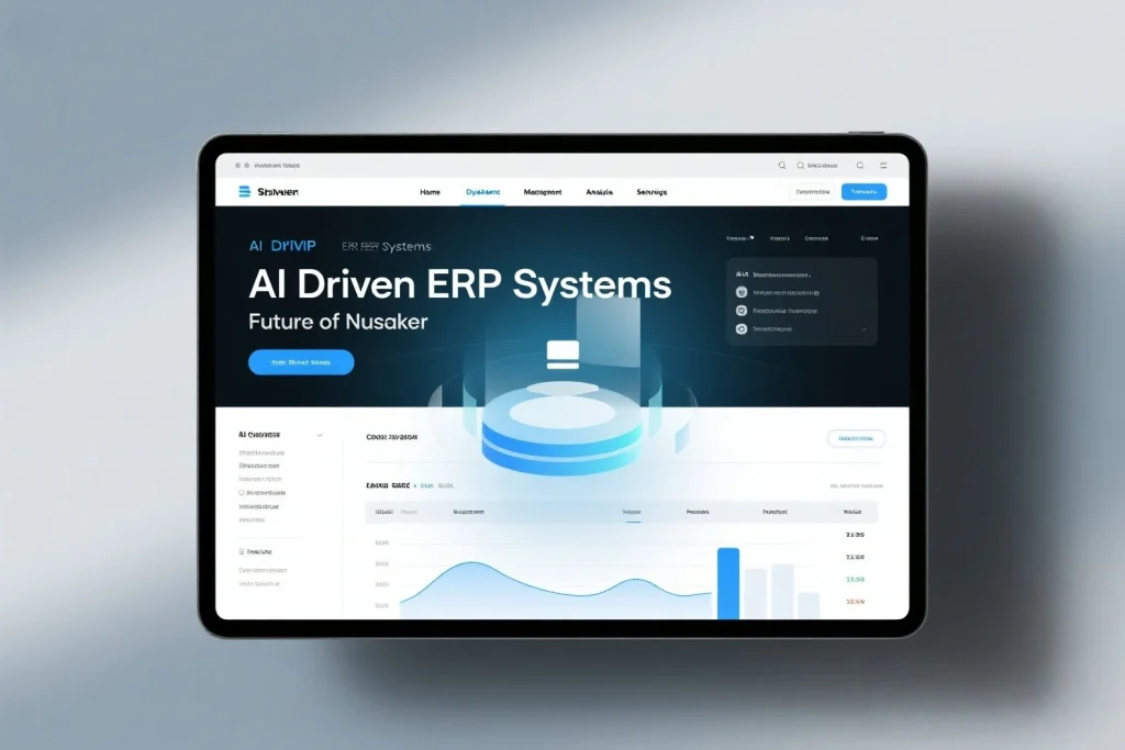 AI Driven ERP Systems Future of Nusaker user dashboard interface screenshot