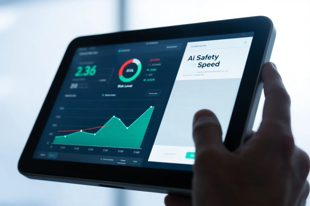 AI robot managing smart home devices with integrated AI safety safeguards