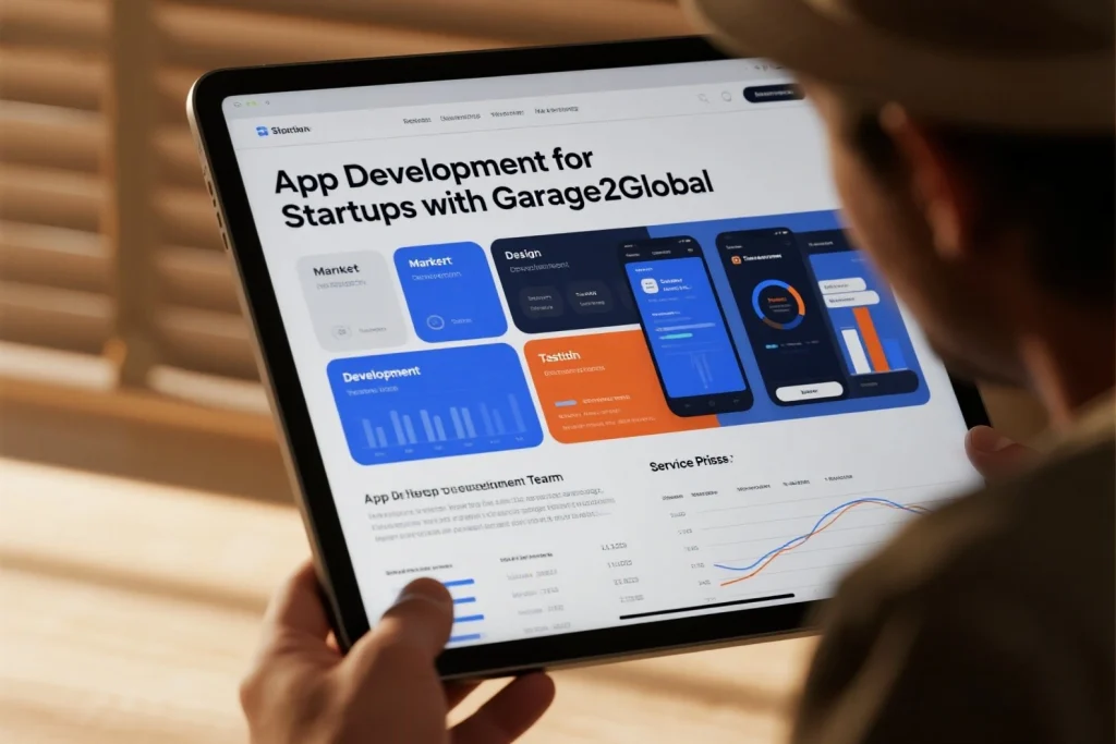 App Development for Startups with Garage2Global – Wireframe and MVP Sketch