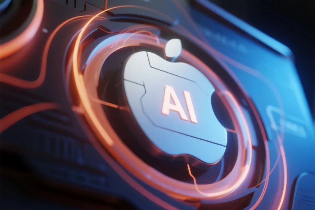 Chart comparing Apple AI Strategy’s slow rollout approach with fast launches by Google and Microsoft