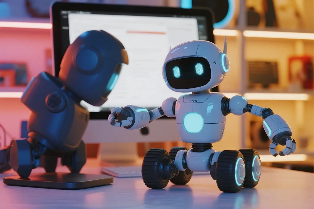 Children learning with Best AI Robots Under 100 like Miko Mini and Jimu Builder