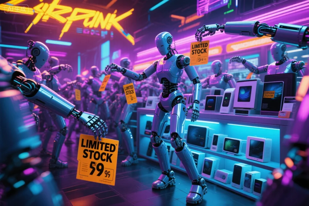AI analyzing inventory and pricing for post-Black Friday clearance discounts