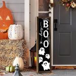 Halloween Boo Porch Sign Decor for Welcome Front Door