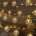 Halloween String Lights, Skull String Light Hallo ween