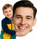 Big Head Cutout Personalized 20–48 Inch – Giant Face