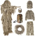 Ghillie Suit, 5 in 1 Ghillie Suit for Men Including