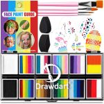 Professional Face Painting Kit for Kids & Adults, Split