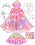 Princess Dress Up for Girls, Unicorn Light up Princess