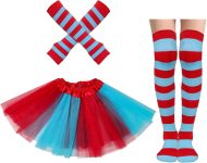 3pcs Red and Blue Tutus Costume Accessories Set for