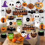 Halloween Hanging Decorations 68PCS Halloween