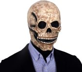 Realistic Creepy Halloween Full Head Skull Mask with