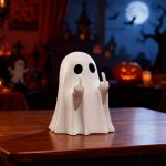 Halloween Ghost Figurine - Spooky Resin Ghost Statue,