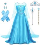 Elsa Dress for Girls Princess Dress Up Halloween