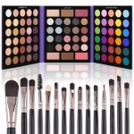 UCANBE Eyeshadow Palette with 15Pcs Brushes Makeup Set,