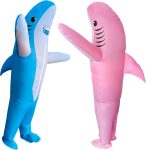 2 Packs Inflatable Shark Costume Blow-up Animal Costume
