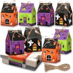 Zhanmai 48 Pcs Halloween Candy Treat Boxes Castle House