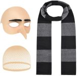 Waipfaru 3Pcs Halloween Costume for Adult, 2025 Bald