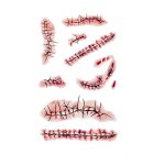 20 Sheets Halloween Zombie Temporary Tattoos - NEDEQI