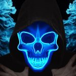 OceanWings Halloween Scary Mask Light Up Mask for Party