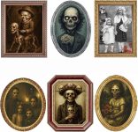 Halloween Decorations Indoor Scary Wall Decor, 6Pack 3D