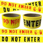 2Pcs Halloween Decorations Caution Tape - 2 inch x 164