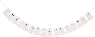 Halloween Ghost Garland - Scary Halloween Decoration,