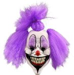Scary Halloween Clown Mask for Adult with Hair Horror