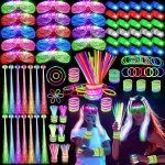 158 PCS Glow in the Dark Party Supplies, 14PCS LED