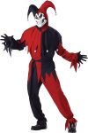 California Costumes Men's Adult- Red Evil Jester