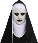 Halloween Nun Full Head Latex Mask For Scary Party