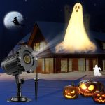 Halloween Projector Lights Outdoor,3D Dynamic Ghost