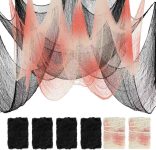 6Pcs Halloween Creepy Cloth 30×72inch, Scary Halloween