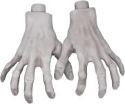 Halloween Skeleton Hands - 1 Pair Realistic Plastic