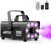 AGPTEK Fog Machine, Smoke Machine with 13 Colorful LED