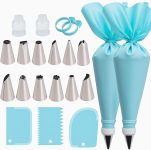 Piping Bags and Tips Set, Reusable Cake Decorating