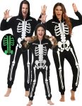 Veseacky Matching Family Pajamas Sets Skeleton Glow in