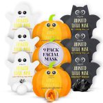 SpaLife Facial Mask Sheet Bundle - Pumpkin, Ghost, Bat