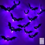 Halloween Bats Fairy Lights Wall Decor, 20 Packs