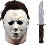 Halloween Michael Myers Mask for Adults Scary White