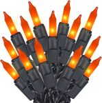 MULTI-SPARKING Orange Halloween String Lights - 35