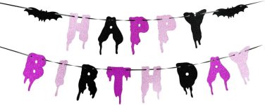 Halloween Happy Birthday Banner – Bday Party