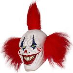Halloween Evil Laughing Saw Clown Adult Mask Costume