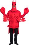 EraSpooky Men's Halloween Lobster Costume(Red, OneSize)