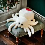 White Spider Plush,Spider Stuffed Animal Toy,Cute