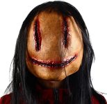 Generic Creepy Halloween Horror Mask With Hair - Scary