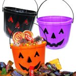 GIFTEXPRESS 3 Pcs 6" Halloween Trick or Treat Bucket,