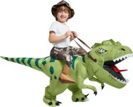 One Casa Inflatable Dinosaur Costume Kids,Blow Up Ride