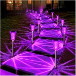 DenicMic Solar Lights Outdoor 10 Pack Waterproof Purple