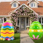 Liliful 2 Pcs 40inch Giant Easter Inflatables PVC Decor