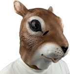 HELAOGUI Realistic Latex Squirrel Mask Full Head